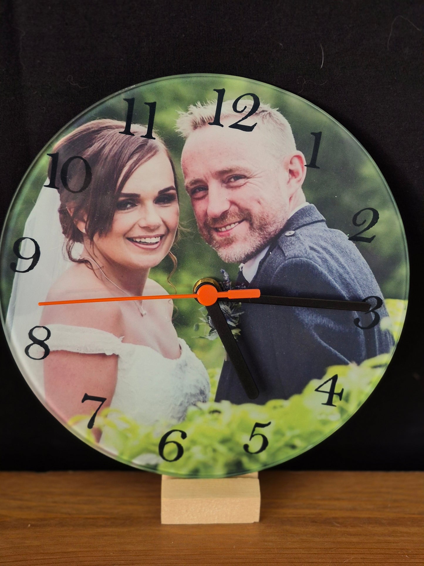 Personalised Glass Photo Clock