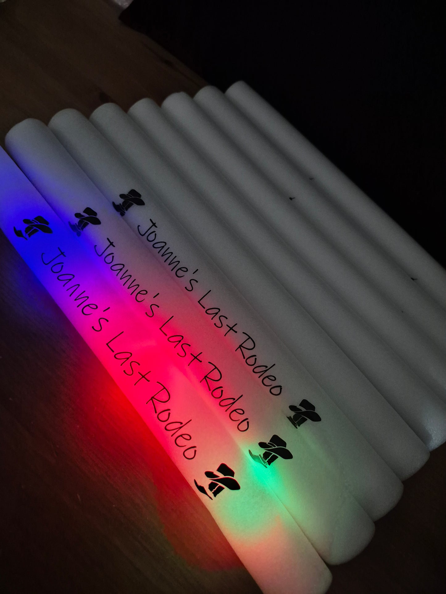 Personalised Light-Up Foam Glow Sticks