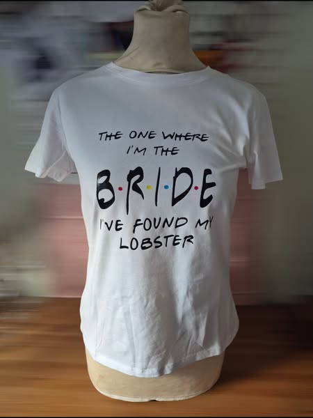 Personalised Friends Hen party T-shirts, Team Bride, Bride Squad Shirts, Bridesmaid Designs