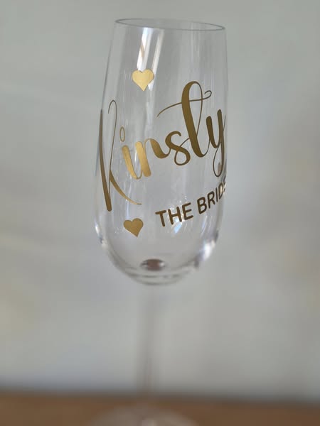 Personalised champagne flute, Bride to be gift, Bridesmaid gift, Bridesmaid proposal, Personalised prosecco glass, bridesmaid proposal box