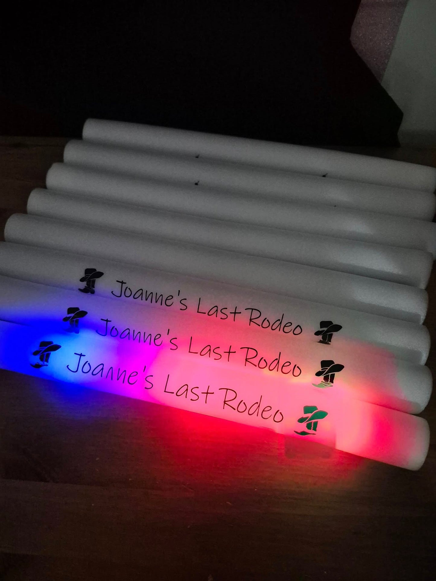 Personalised Light-Up Foam Glow Sticks