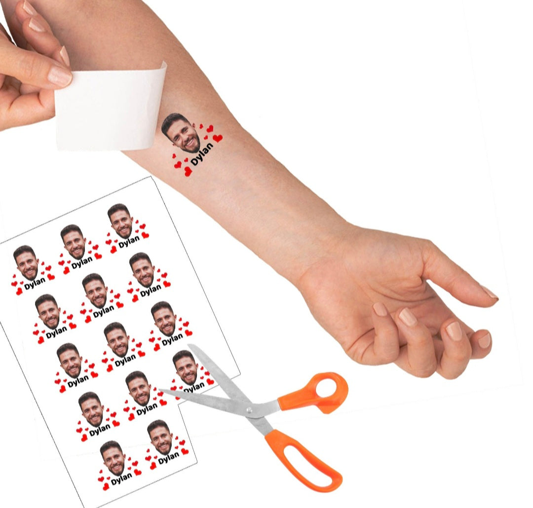 Custom Temporary Tattoos - Party Accessory - Stag Dos - Hen Parties. Birthday