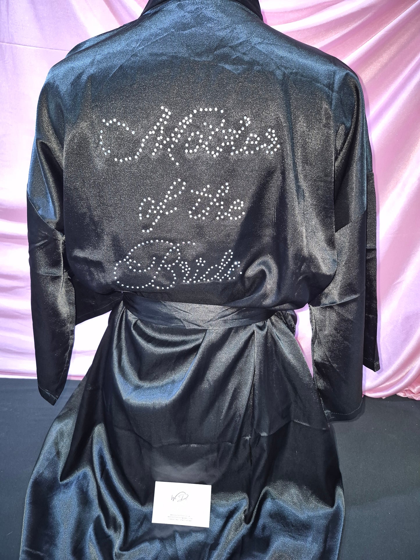 Wedding Satin Robe - Diamante Wedding Role