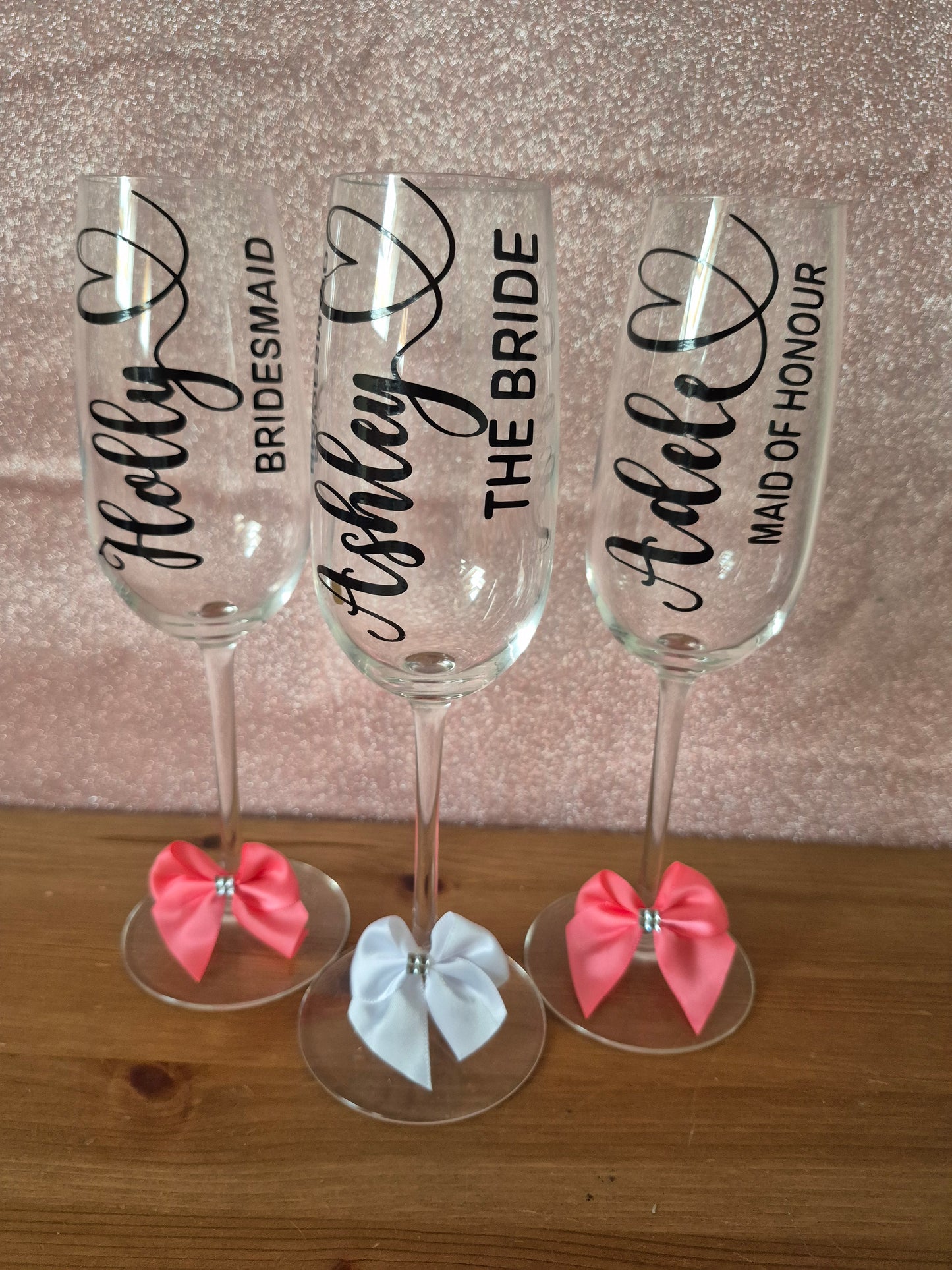 Personalised champagne flute, Bride to be gift, Bridesmaid gift, Bridesmaid proposal, Personalised prosecco glass, bridesmaid proposal box