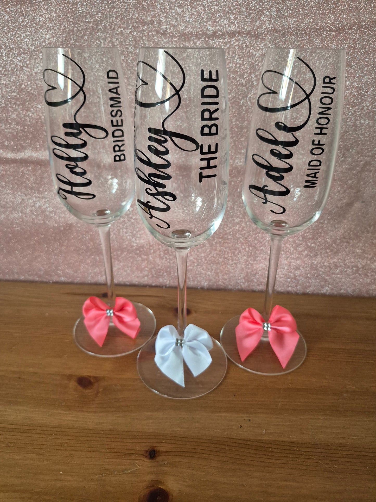 Personalised champagne flute, Bride to be gift, Bridesmaid gift, Bridesmaid proposal, Personalised prosecco glass, bridesmaid proposal box