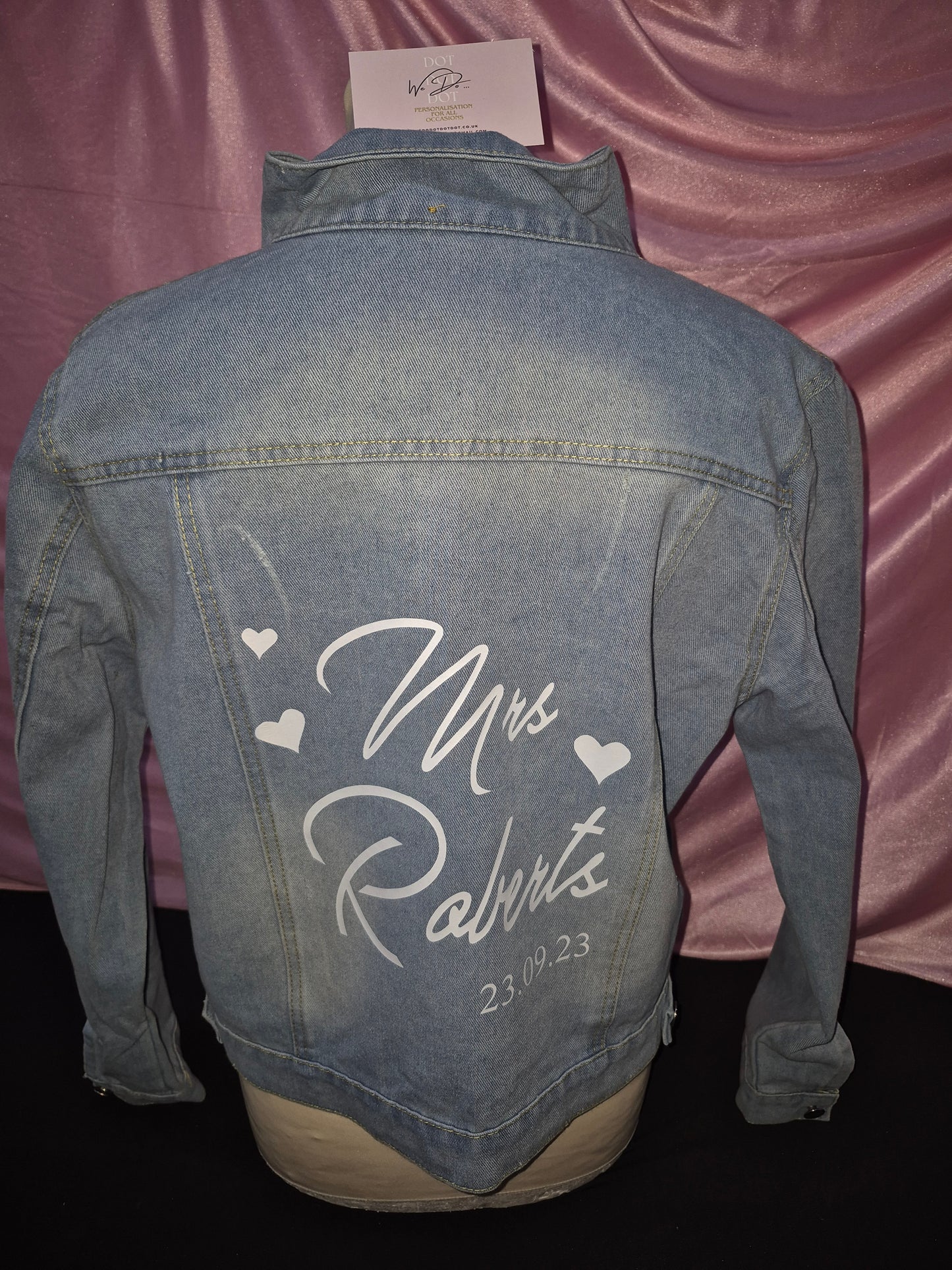 Bride Denim Jacket, Bride Jean Jacket, Future Mrs Jacket, Personalised Jacket, Wedding Jean Jacket,Wedding Gift for Bride, Something Blue