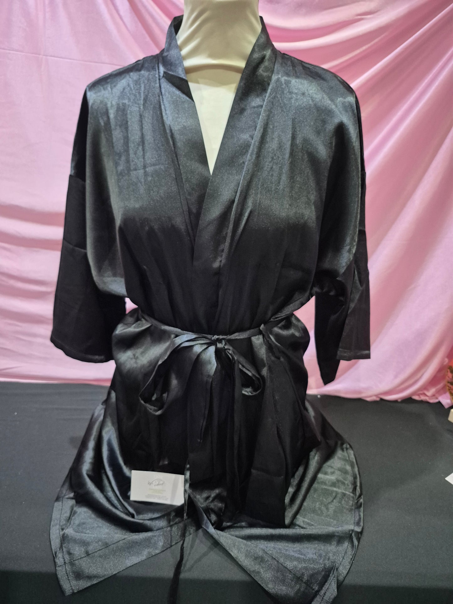Wedding Satin Robe - Diamante Wedding Role