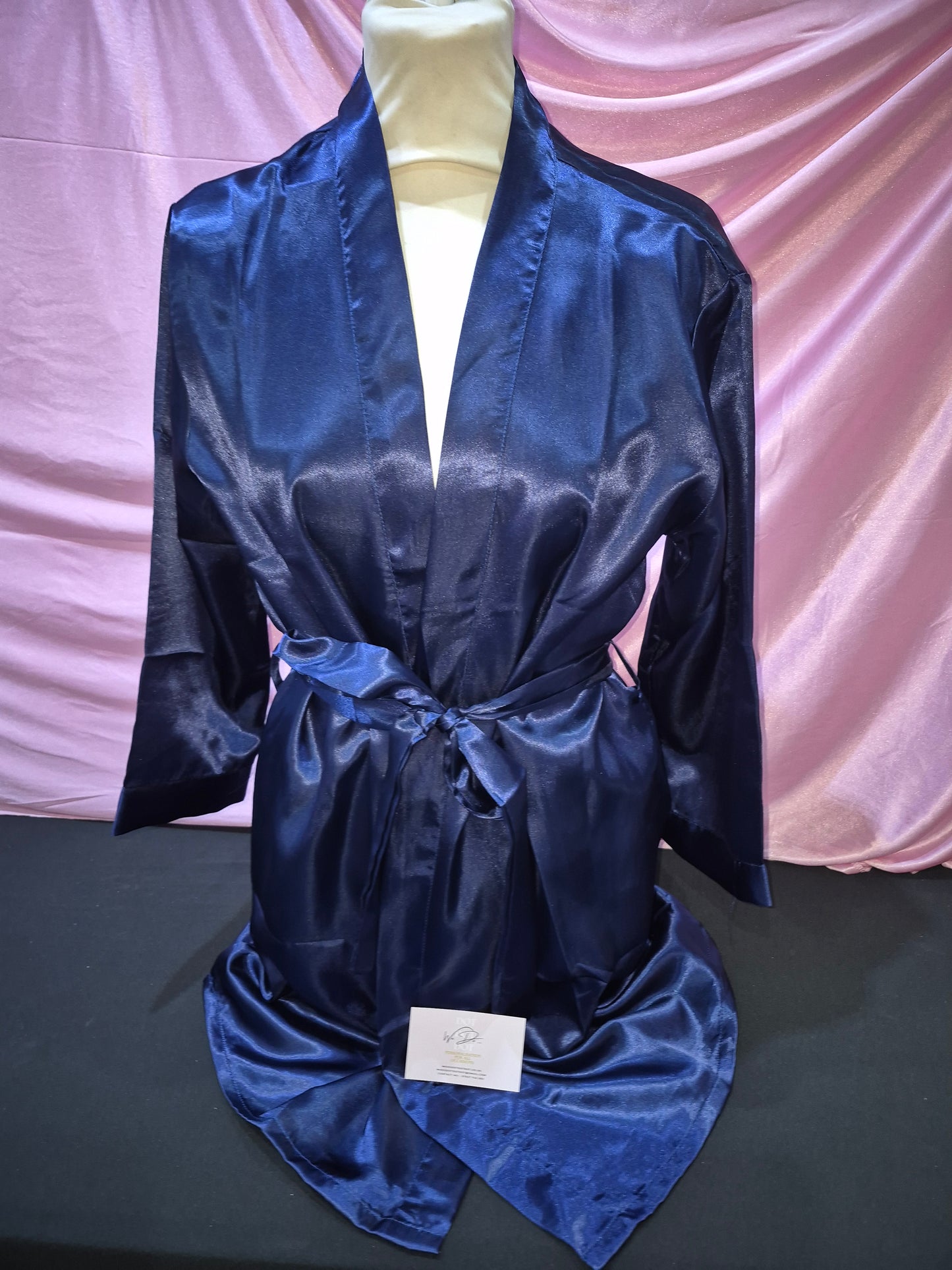 Wedding Satin Robe - Personalised Name with Wedding Role