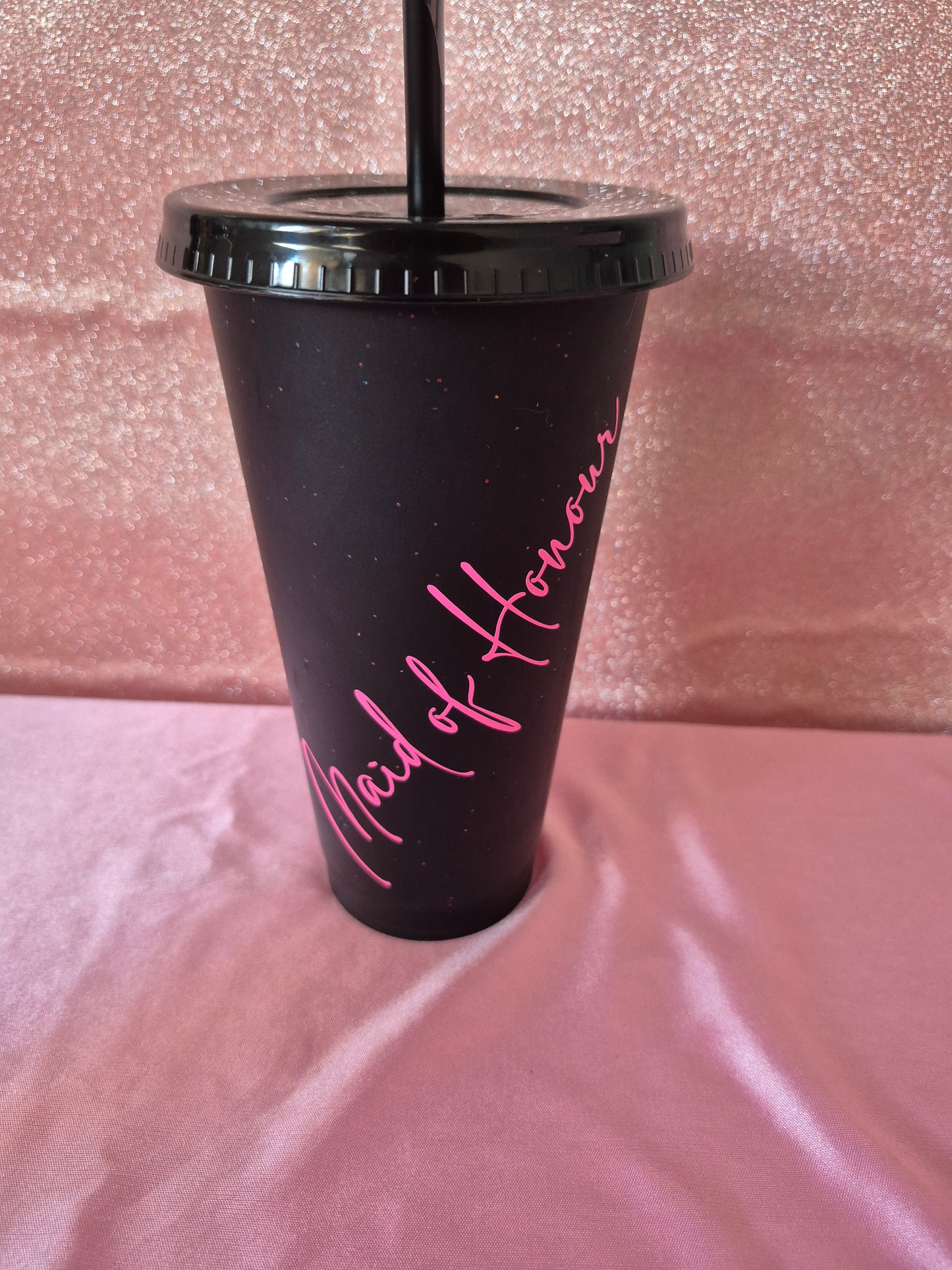 Cold Cup & Straw - Personalised 24oz Travel Tumbler - Hen Do, Wedding Party Favour, Birthday Gift Idea