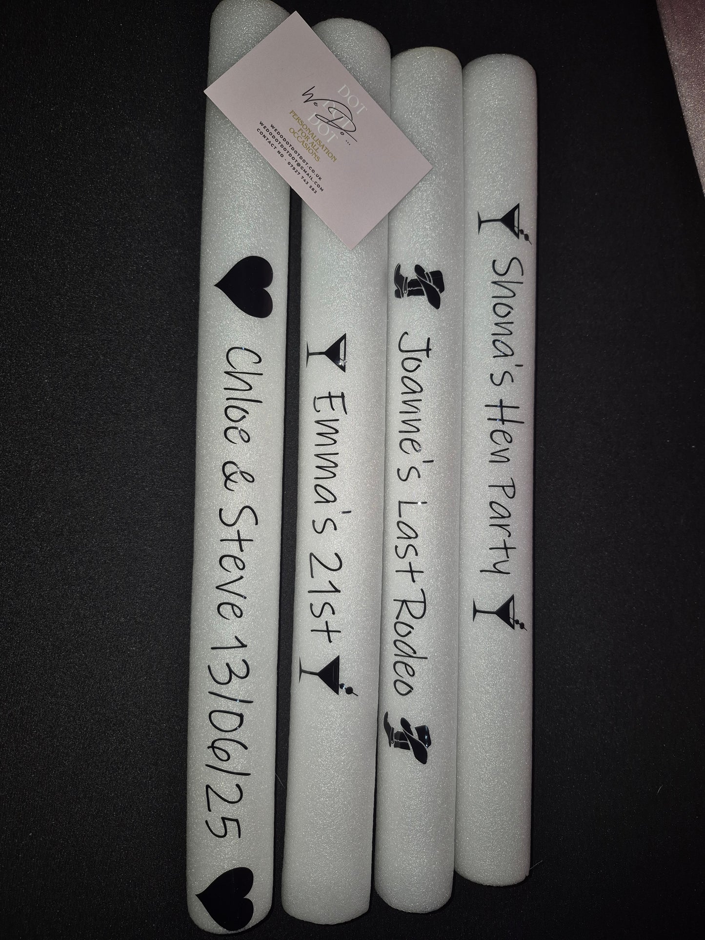 Personalised Light-Up Foam Glow Sticks