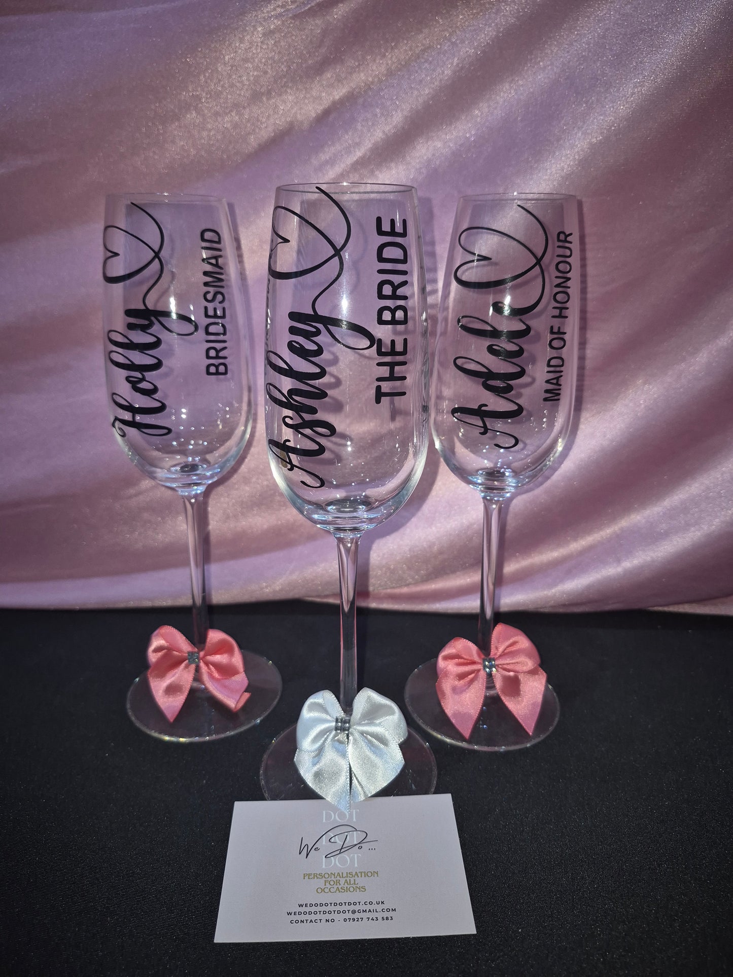 Personalised champagne flute, Bride to be gift, Bridesmaid gift, Bridesmaid proposal, Personalised prosecco glass, bridesmaid proposal box