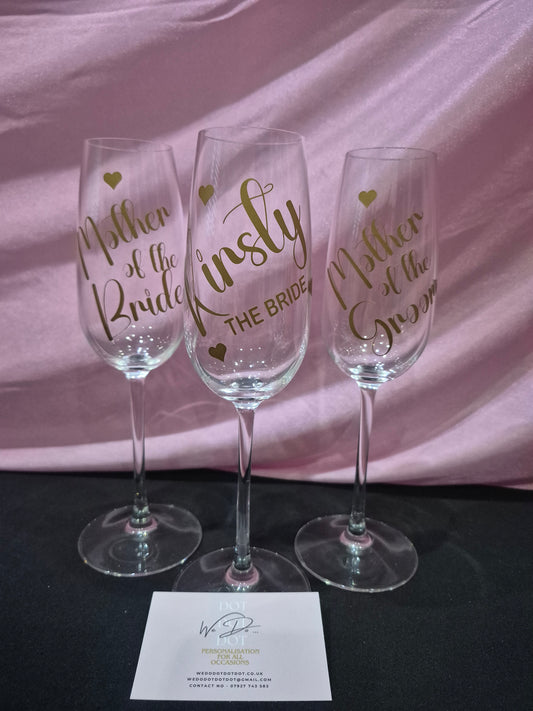 Personalised champagne flute, Bride to be gift, Bridesmaid gift, Bridesmaid proposal, Personalised prosecco glass, bridesmaid proposal box